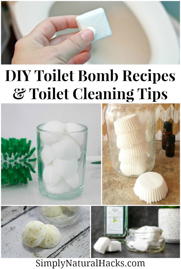 DIY Toilet Bomb recipes and natural toilet cleaning tips