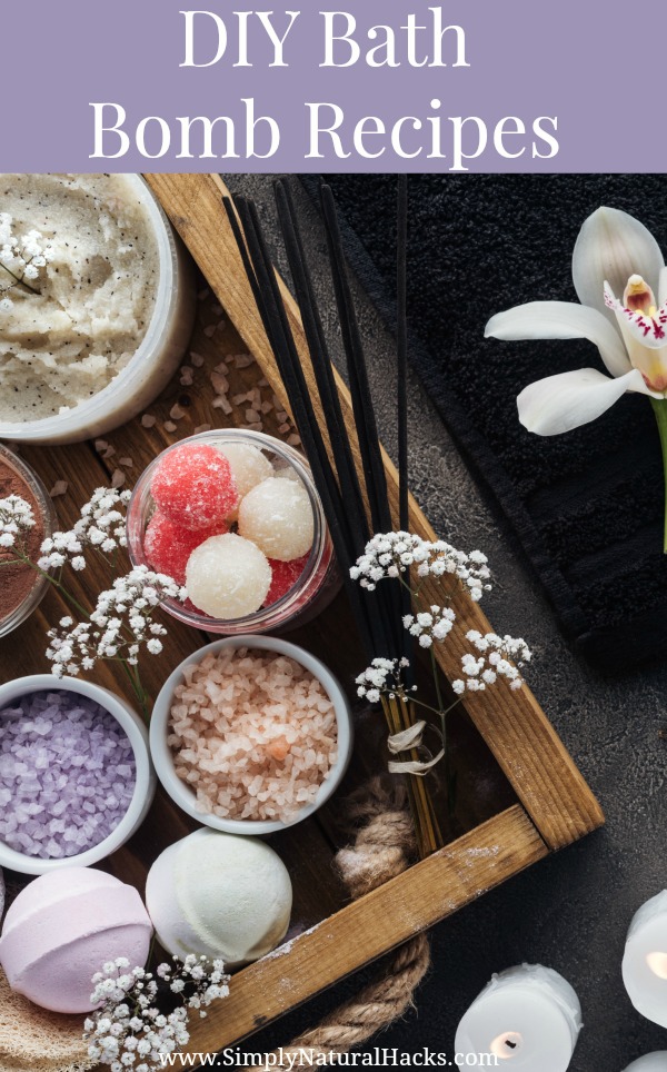 bath bomb ingredients on a tray