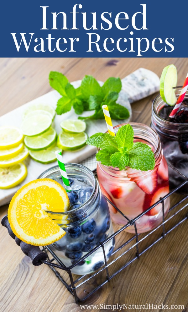 Infused water with fresh berries