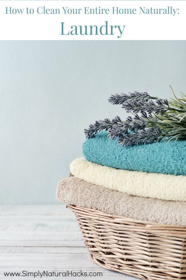 how to clean your entire home naturally laundry