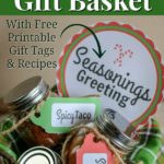 How to make a spice mix gift basket.Includes 3 spice mix recipes and printable gift tags.